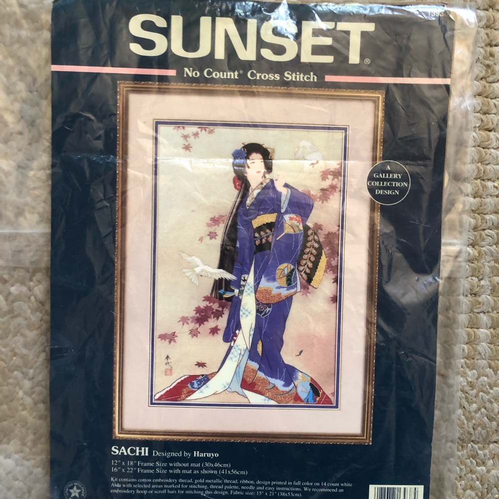 Sunset Sachi Cross Stitch Kit